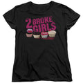2 Broke Girls Cupcakes Womens T-Shirt