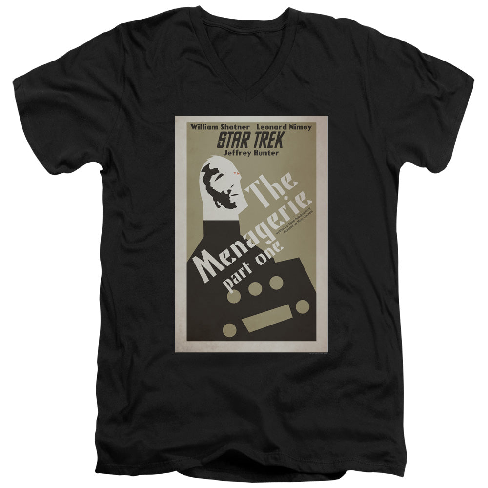 Star Trek The Menagerie Part One Black V-Neck T-Shirt