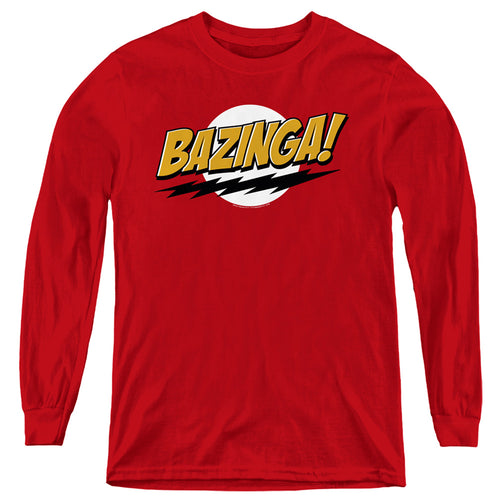 Big Bang Theory Bazinga Youth Long Sleeve T-Shirt