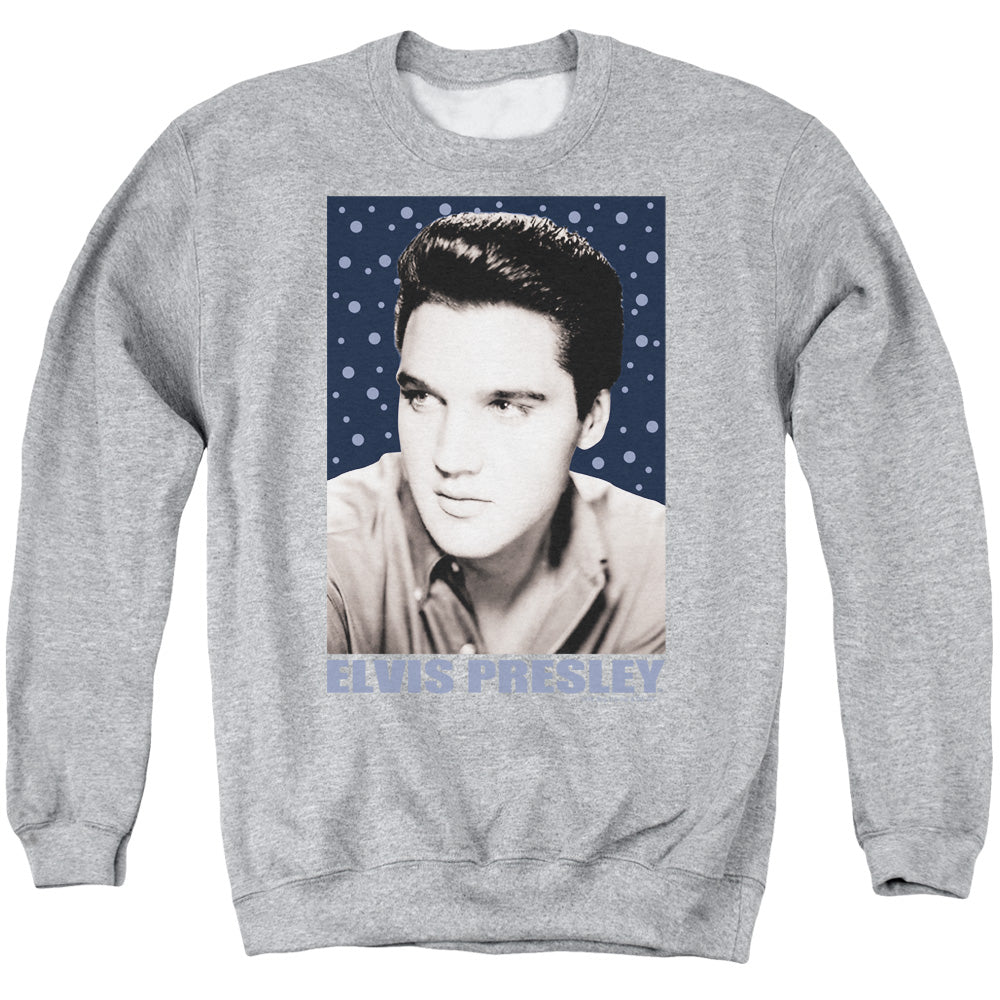Elvis Presley Blue Sparkle Crewneck Sweatshirt