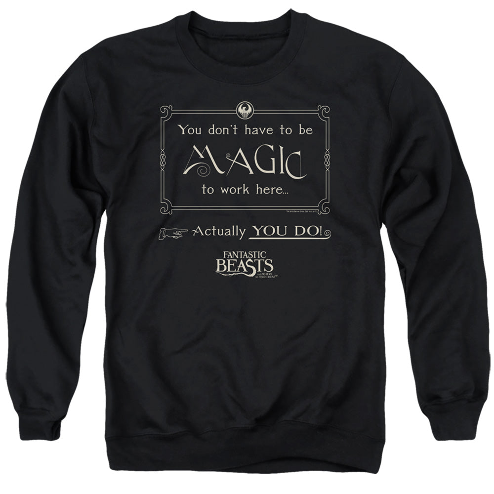 Fantastic Beasts Magic To Work Here Crewneck Sweatshirt