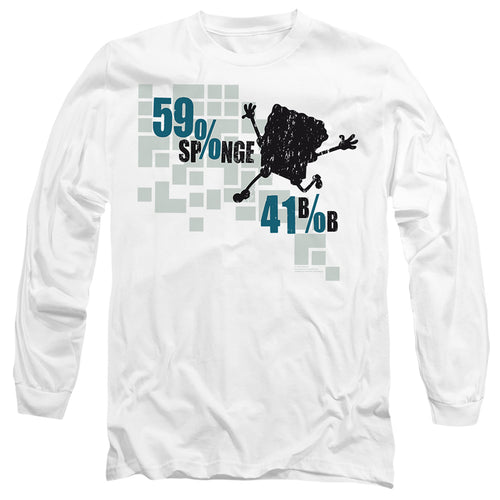 Spongebob Squarepants 59% Sponge, 41% Bob Long Sleeve T-Shirt