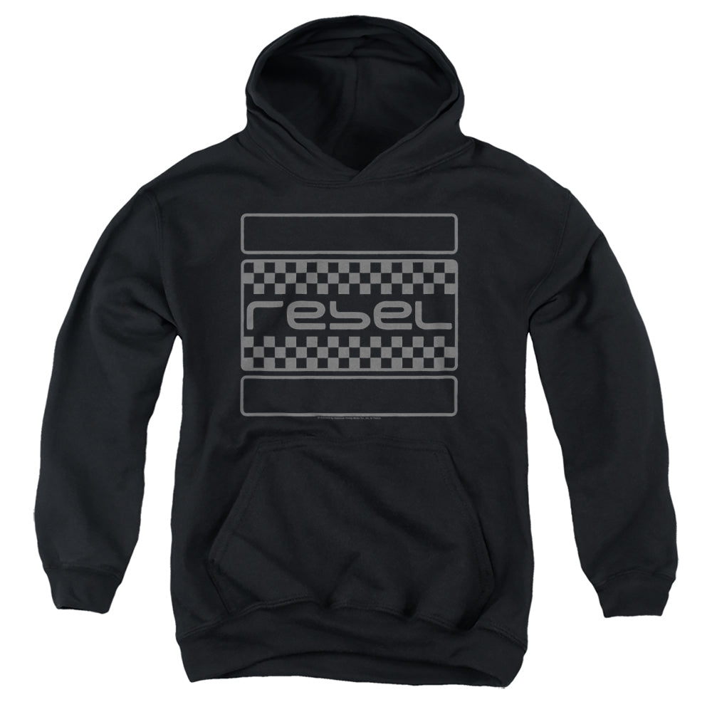 Honda Rebel Checkers Grey Youth Hoodie
