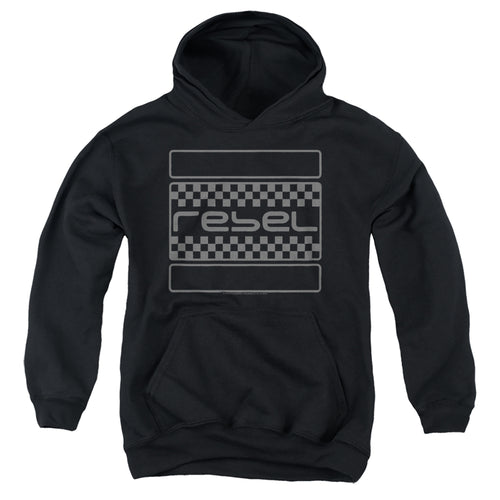 Honda Rebel Checkers Grey Youth Hoodie