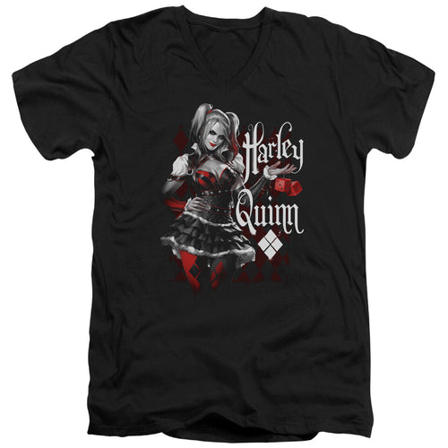 Batman Dice V-Neck T-Shirt