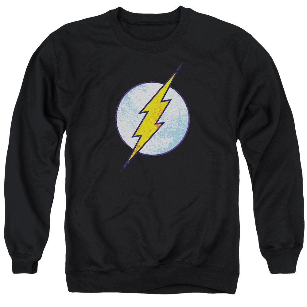 The Flash Flash Neon Distress Logo Crewneck Sweatshirt