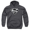 Superman Super Metallic Shield Youth Hoodie