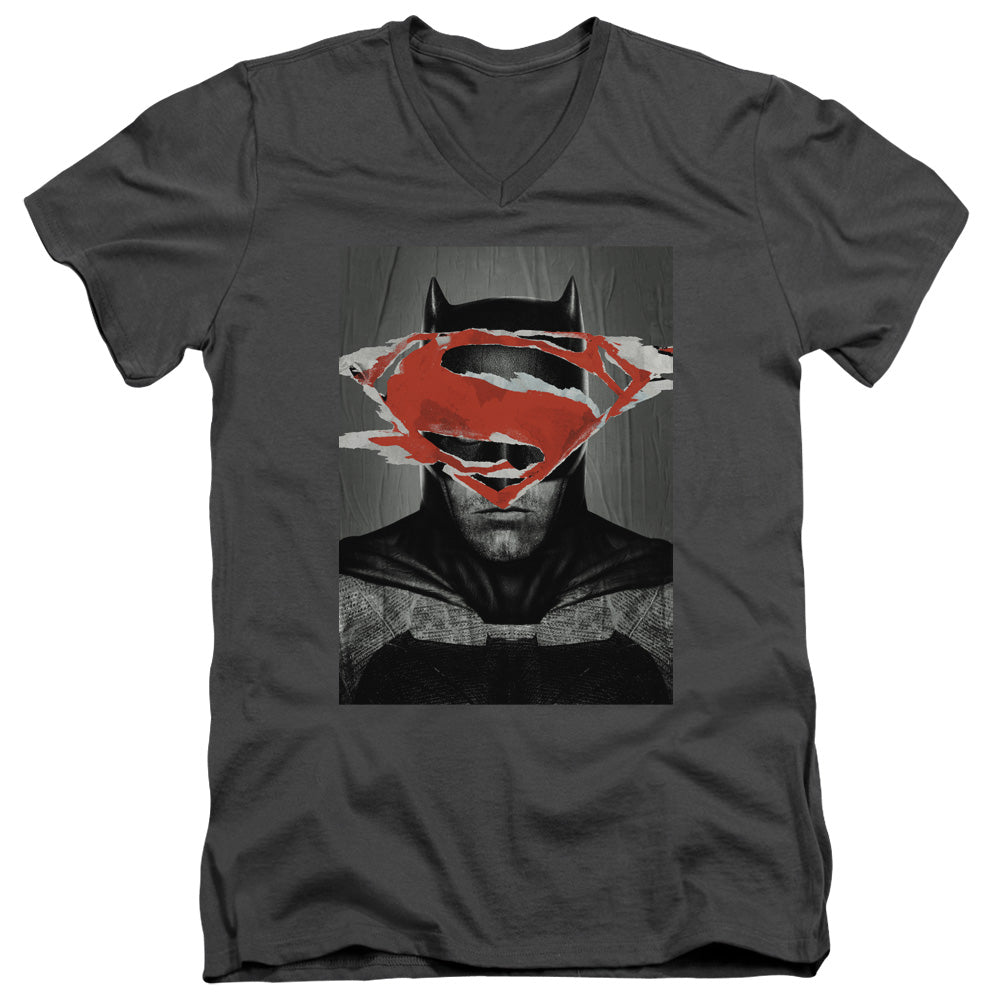 Batman v Superman Batman Poster V-Neck T-Shirt