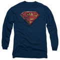 Superman Rusted Shield Long Sleeve T-Shirt
