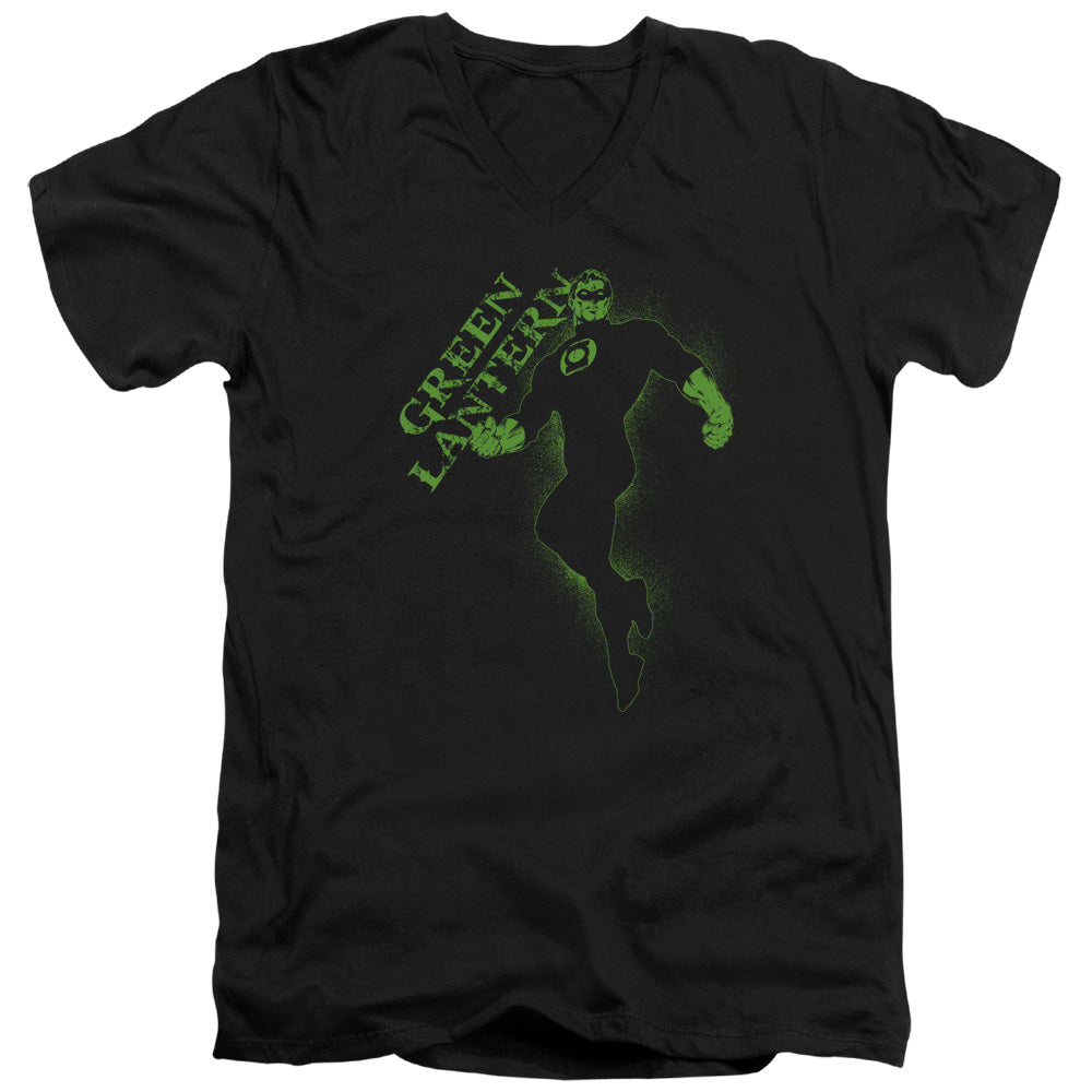 Green Lantern Lantern Darkness V-Neck T-Shirt
