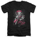 Betty Boop Biker Babe V-Neck T-Shirt