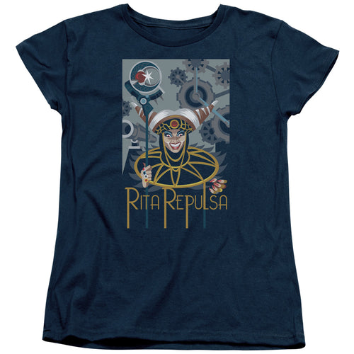 Mighty Morphin Power Rangers Rita Deco Womens T-Shirt