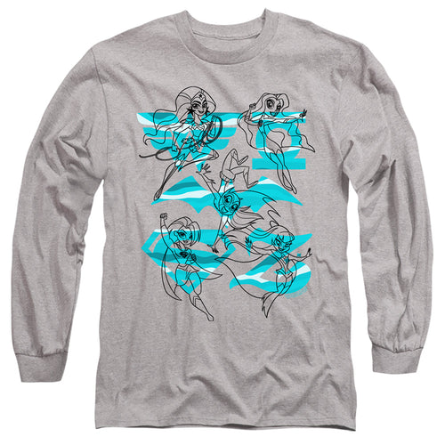 DC Super Hero Girls Line Art Group Long Sleeve T-Shirt
