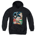 Justice League Up Close And Personal Youth Hoodie