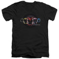 Mighty Morphin Power Rangers: The Movie Head Group V-Neck T-Shirt