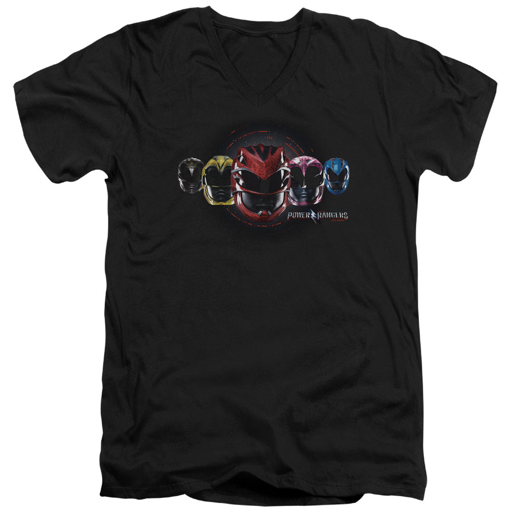 Mighty Morphin Power Rangers: The Movie Head Group V-Neck T-Shirt