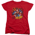 Superman Sorry About the Wall Womens T-Shirt
