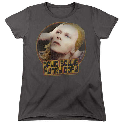 David Bowie Hunky Dory Circle Womens T-Shirt