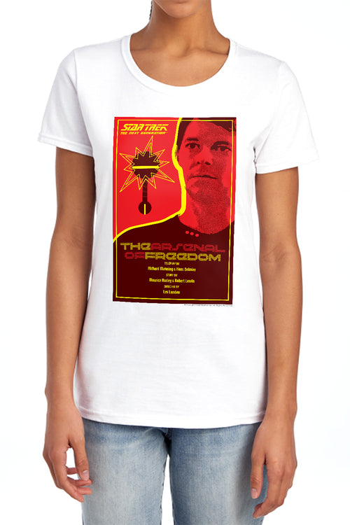 Star Trek The Arsenal of Freedom Womens T-Shirt