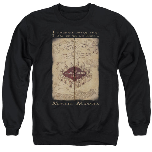 Harry Potter Marauders Map Words Crewneck Sweatshirt