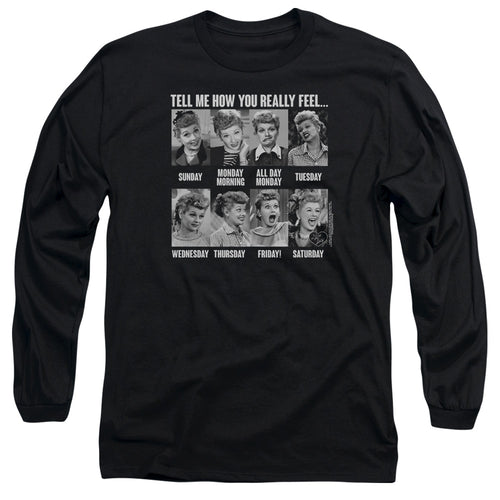 I Love Lucy 8 Days A Week Long Sleeve T-Shirt