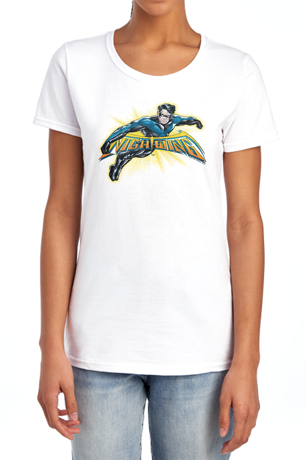Batman Nightwing Burst Womens T-Shirt
