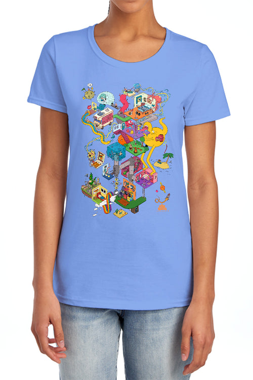 Uncle Grandpa Inside the RV Womens T-Shirt