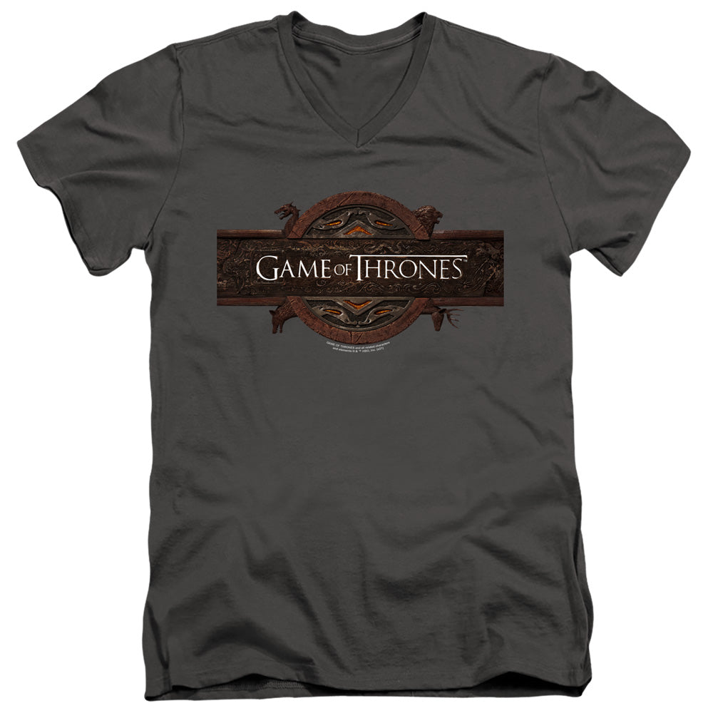 Game of Thrones Title Sequence Logo V-Neck T-Shirt