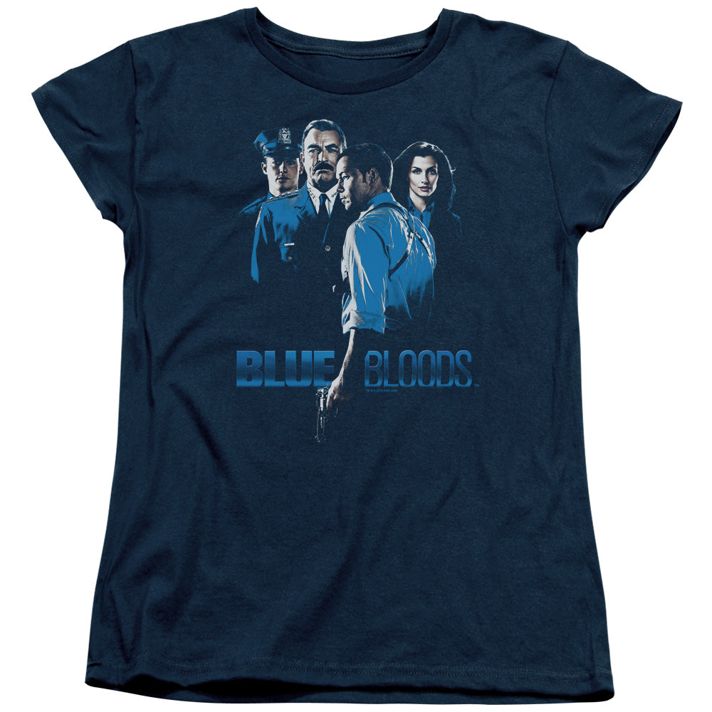 Blue Bloods Blue Inverted Womens T-Shirt