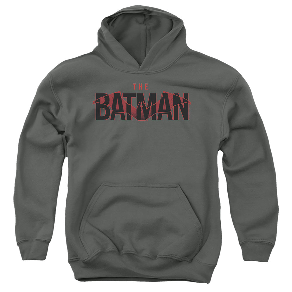 The Batman Logo with Red Bat Youth Hoodie