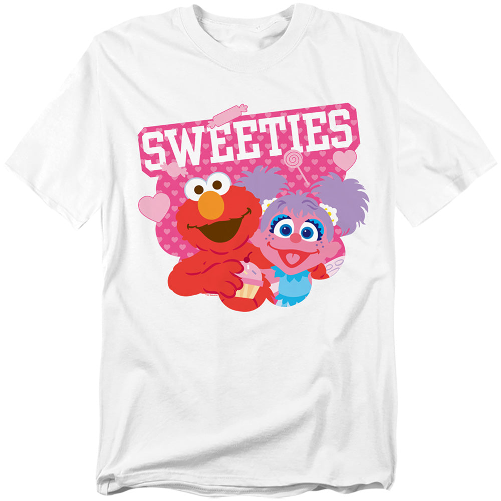 Sesame Street Valentine's Day Sweeties Elmo and Abby Pink T-Shirt