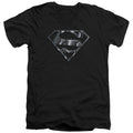 Superman Mech Shield V-Neck T-Shirt