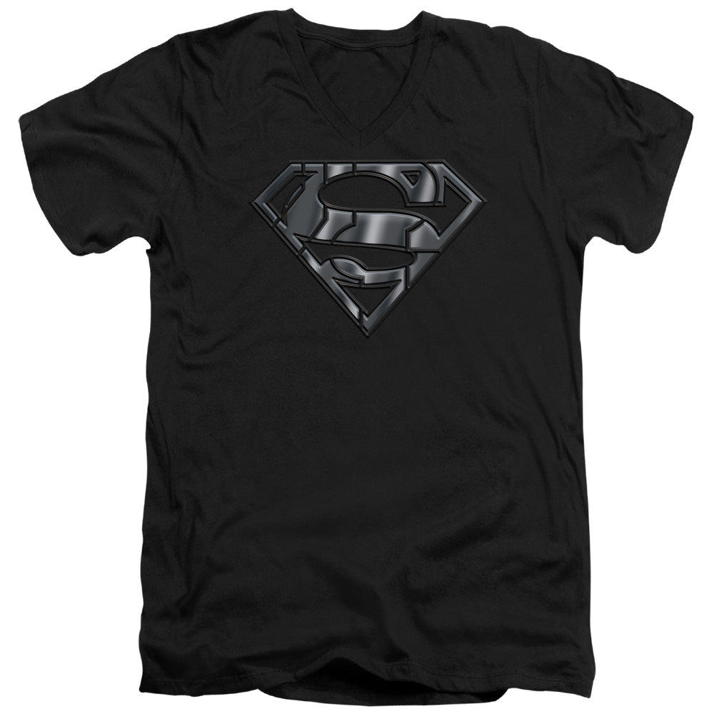 Superman Mech Shield V-Neck T-Shirt