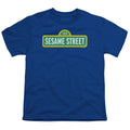 Sesame Street Logo Royal Youth/Toddler T-Shirt