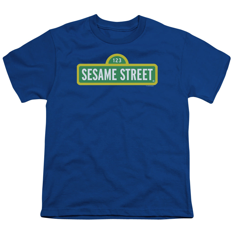 Sesame Street Logo Royal Youth/Toddler T-Shirt