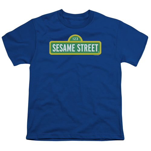 Sesame Street Logo Royal Youth/Toddler T-Shirt
