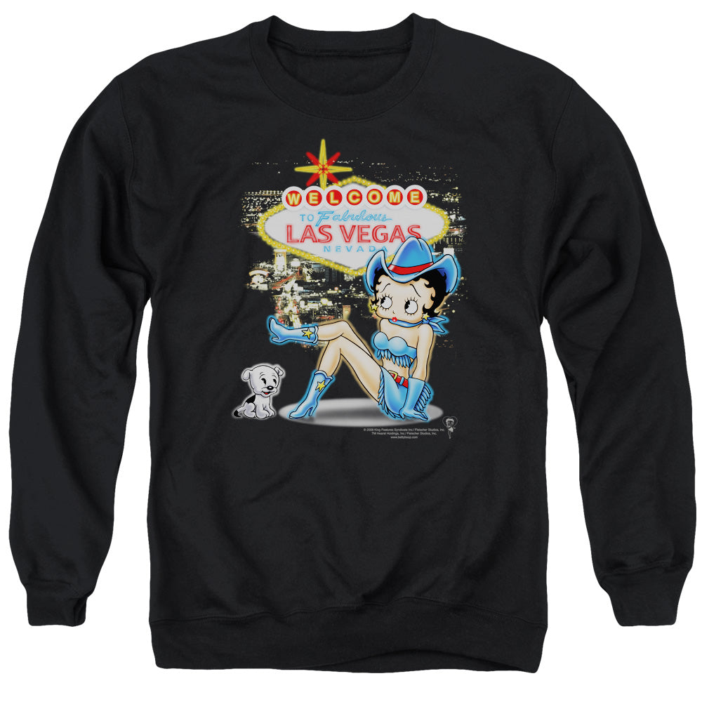 Betty Boop Welcome Las Vegas Crewneck Sweatshirt