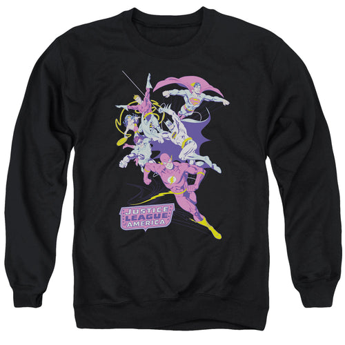 Justice League Colorful League Crewneck Sweatshirt