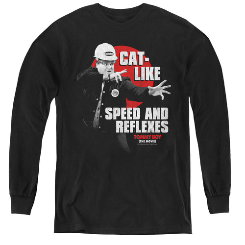 Tommy Boy Cat Like Speed and Reflexes Youth Long Sleeve T-Shirt
