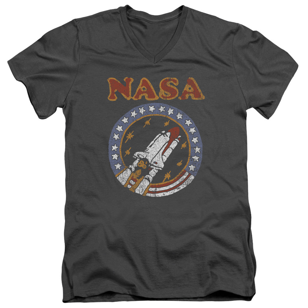 NASA Retro Shuttle V-Neck T-Shirt