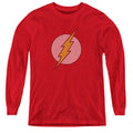 The Flash Flash Little Logos Youth Long Sleeve T-Shirt