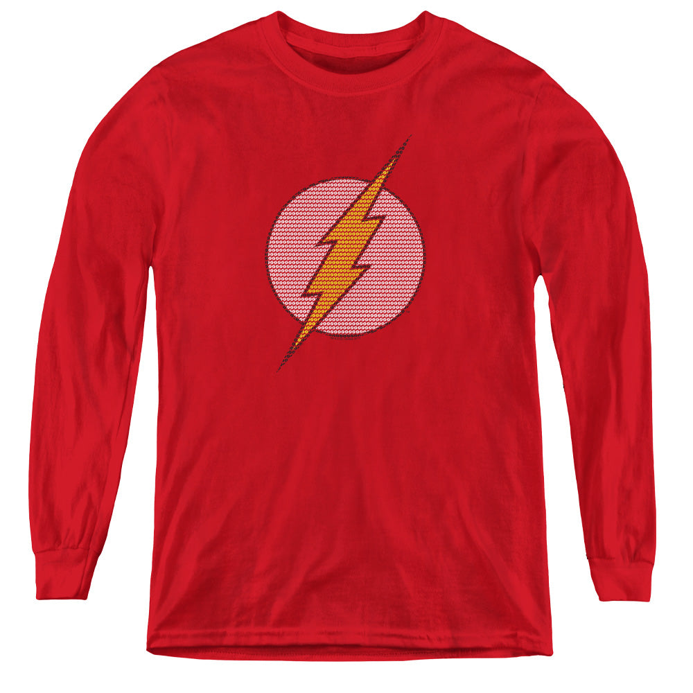 The Flash Flash Little Logos Youth Long Sleeve T-Shirt