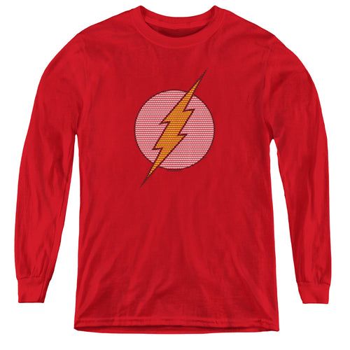 The Flash Flash Little Logos Youth Long Sleeve T-Shirt