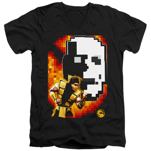 Mortal Kombat Klassic Scorpion V-Neck T-Shirt
