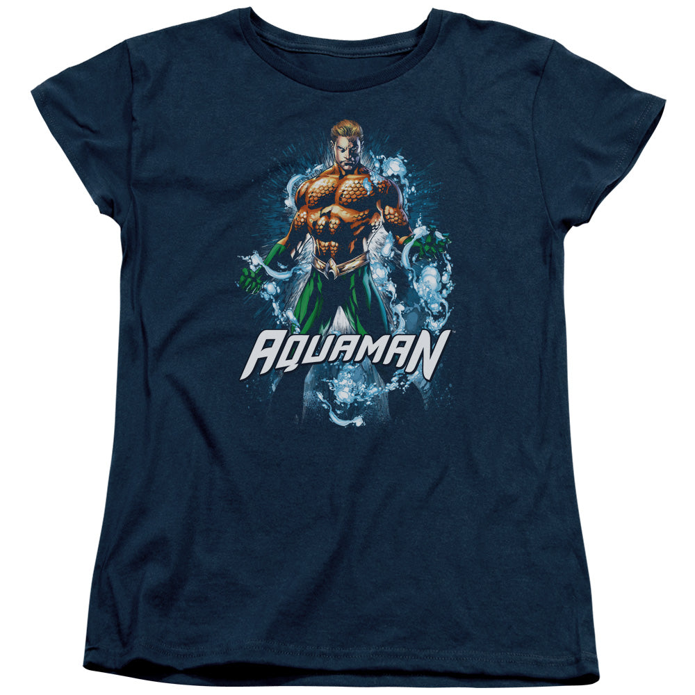 Justice League Water Powers Womens T-Shirt