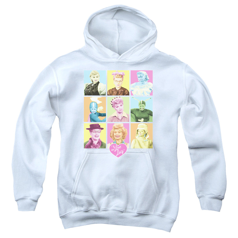 I Love Lucy So Many Faces Youth Hoodie