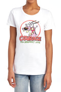 Courage the Cowardly Dog Vintage Courage Womens T-Shirt