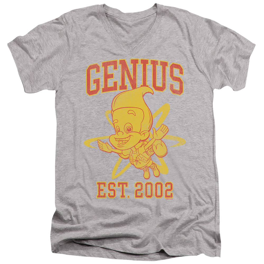 Jimmy Neutron Genius Collegiate V-Neck T-Shirt
