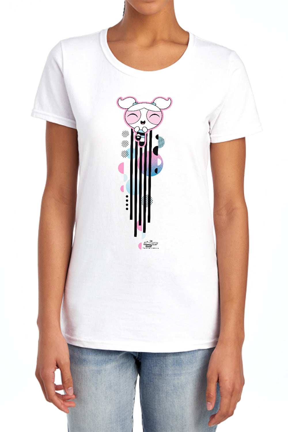 The Powerpuff Girls Bubbles Streak Womens T-Shirt