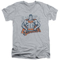 Superman Vintage Stance V-Neck T-Shirt